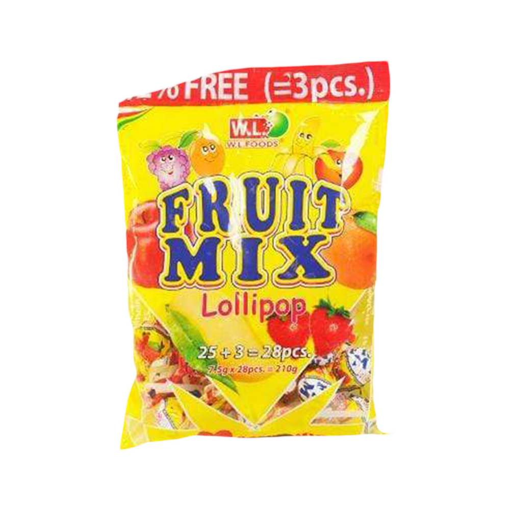 WL Fruit Mix Lollipop 7.5G x 28 - Longdan Official Online Store