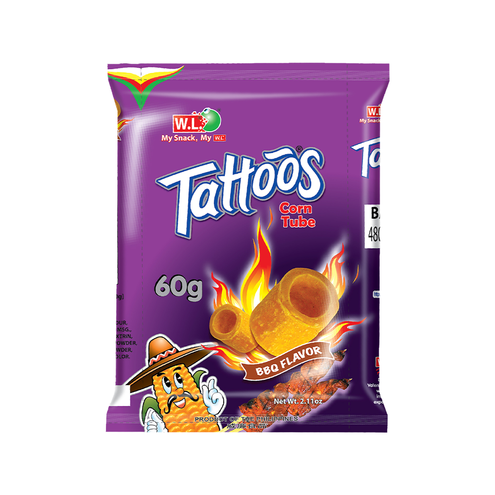 WL Tattoos Corn Tube Barbecue 60G - Longdan Official Online Store