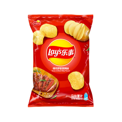 LAY'S Crisps - Texas BBQ Flavour 70g - Longdan Official