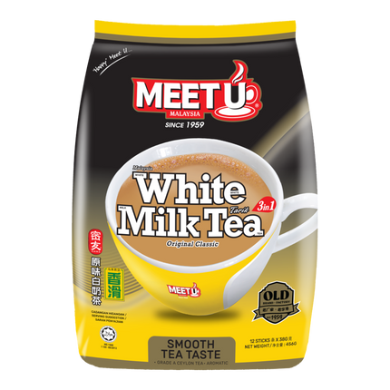 MEETU White Milk Tea 3in1 480g (Case 24)
