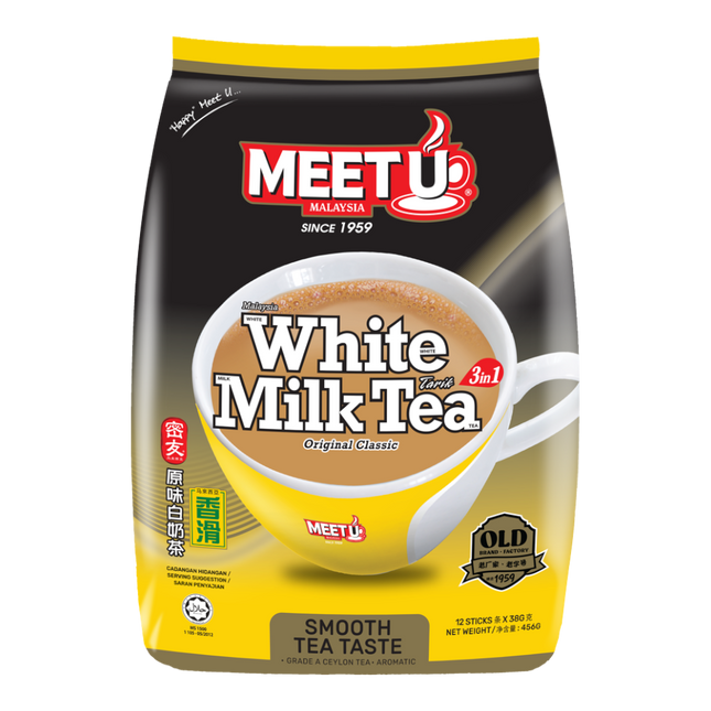 MEETU White Milk Tea 3in1 480g (Case 24)