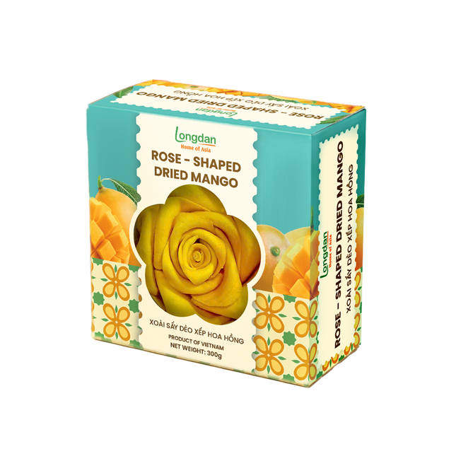 Longdan Rose - Shaped Dried Mango 300g (Case 20)