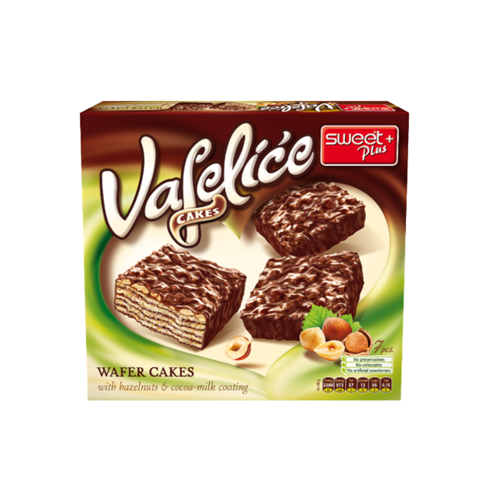 SWEET PLUS Rydo Wafer Cakes with Hazelnuts 125g - Longdan Official