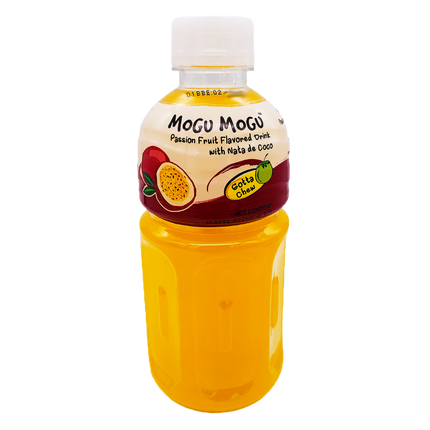 MOGU MOGU Nata De Coco Drink Passion Fruit Flavour 320ml - Longdan Official