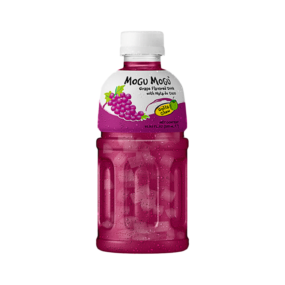 MOGU MOGU Nata De Coco Drink Grape Flavour 320ml - Longdan Official