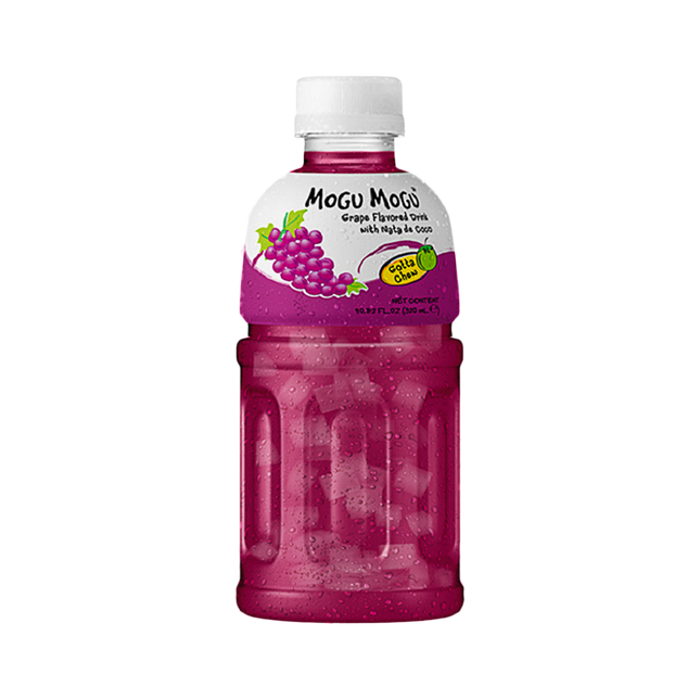 MOGU MOGU Nata De Coco Drink Grape Flavour 320ml - Longdan Official
