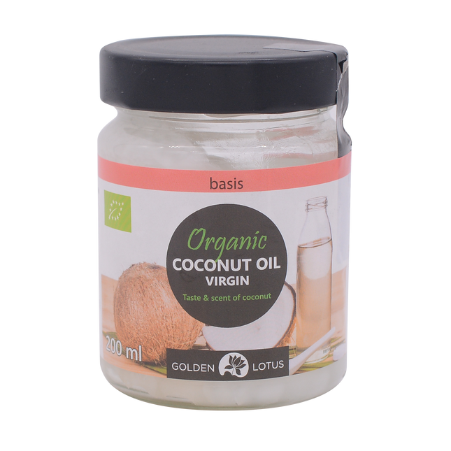 Golden Lotus Organic Virgin Coconut Oil 200ml - Longdan Online Supermarket