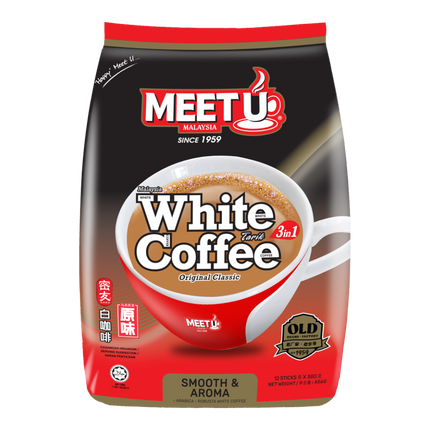 MEETU White Coffee 3in1 600g (Case 24)