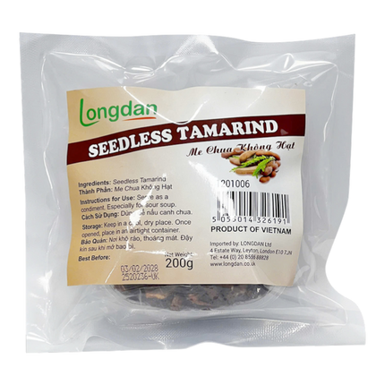 Longdan Seedless Tamarind 200g (Case 25)