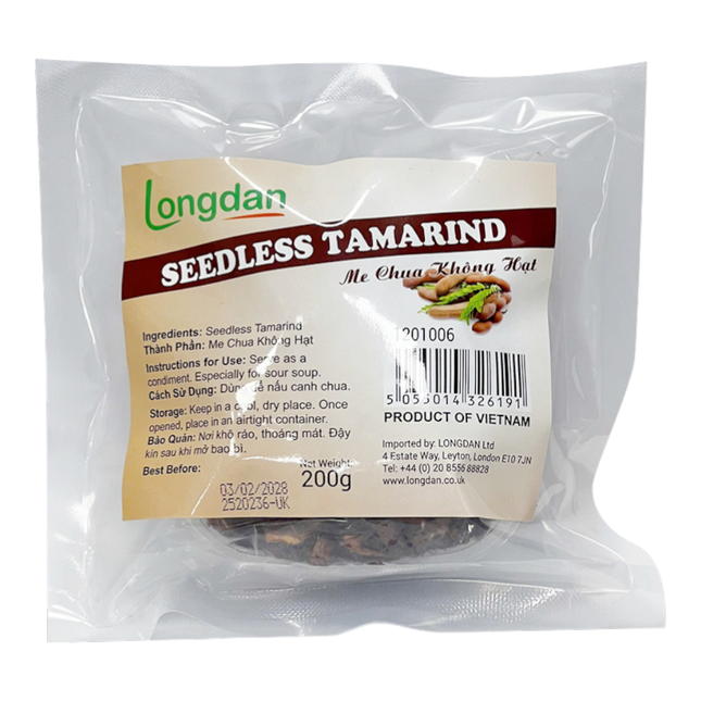 Longdan Seedless Tamarind 200g (Case 25)