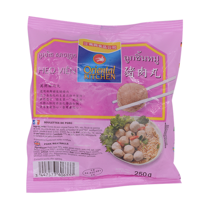 ORIENTAL KITCHEN Pork Meatballs 250g (Case 40)