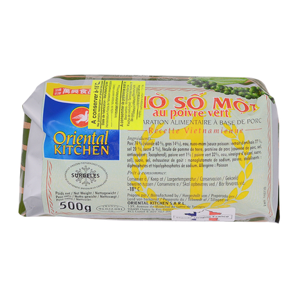 ORIENTAL KITCHEN Gio So 1 With Green Pepper 500g (Case 20)