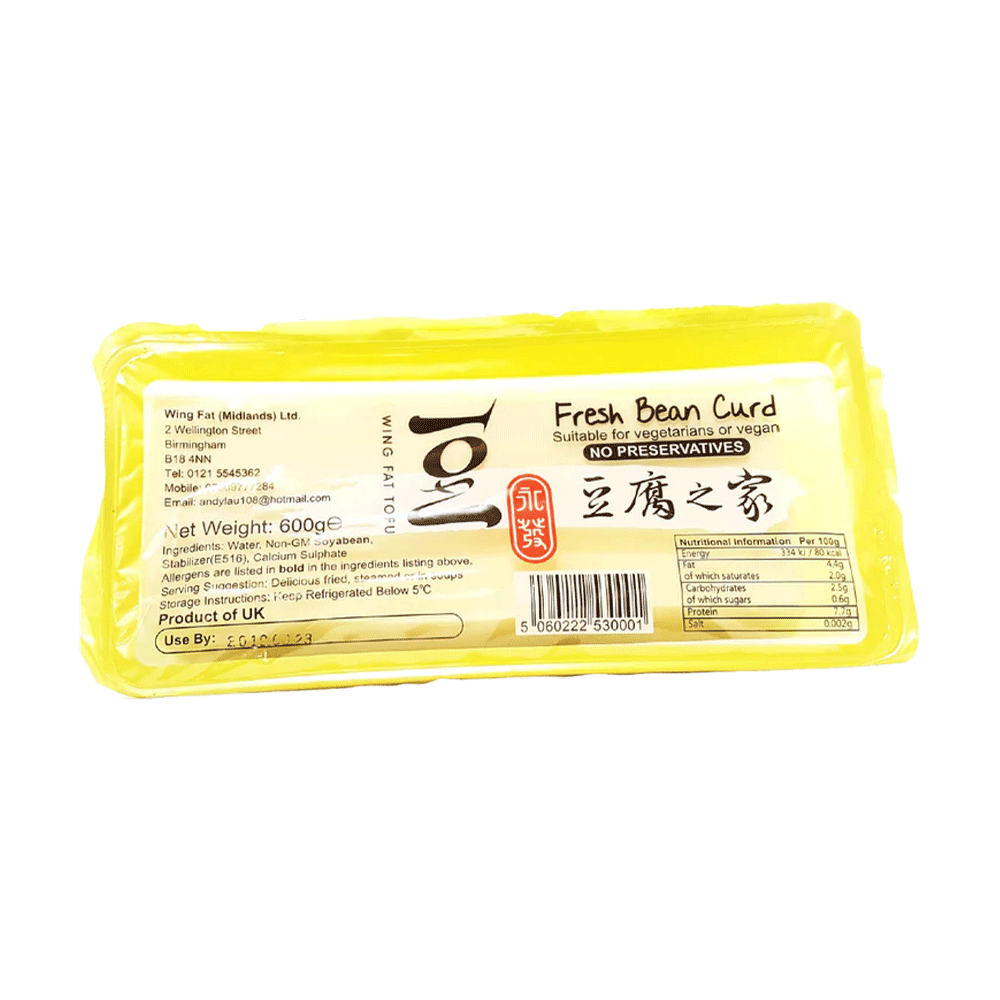 Wing Fat Fresh tofu 600gr (Case 1)