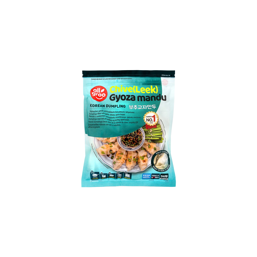 ALLGROO Chive Leek Gyoza Mandu 540g (Frozen) - Longdan Official