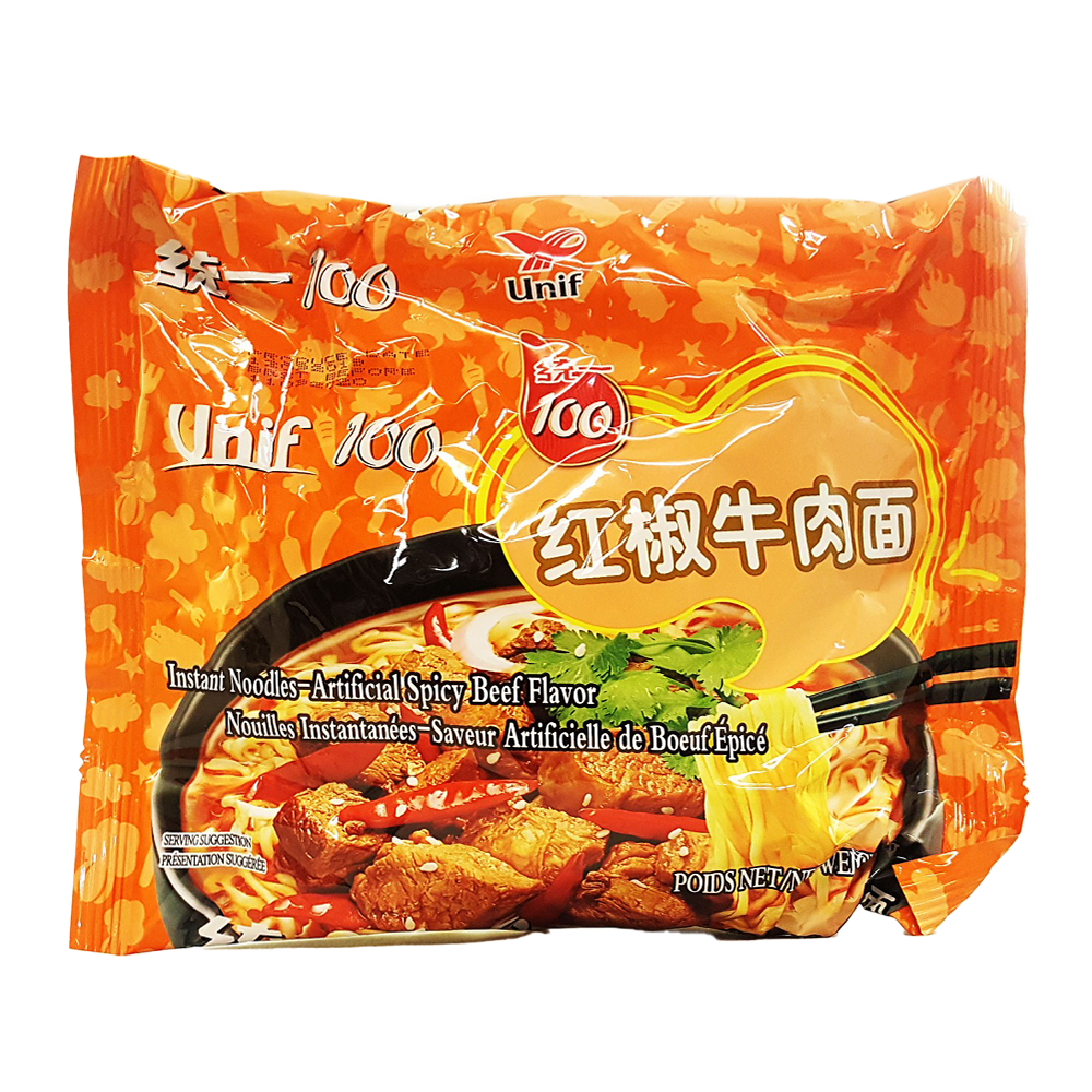 UNIF Noodles (Bag) Spicy Beef 108g - Longdan Official