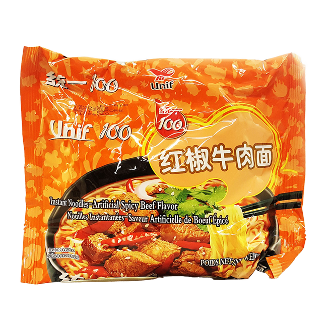 UNIF Noodles (Bag) Spicy Beef 108g - Longdan Official