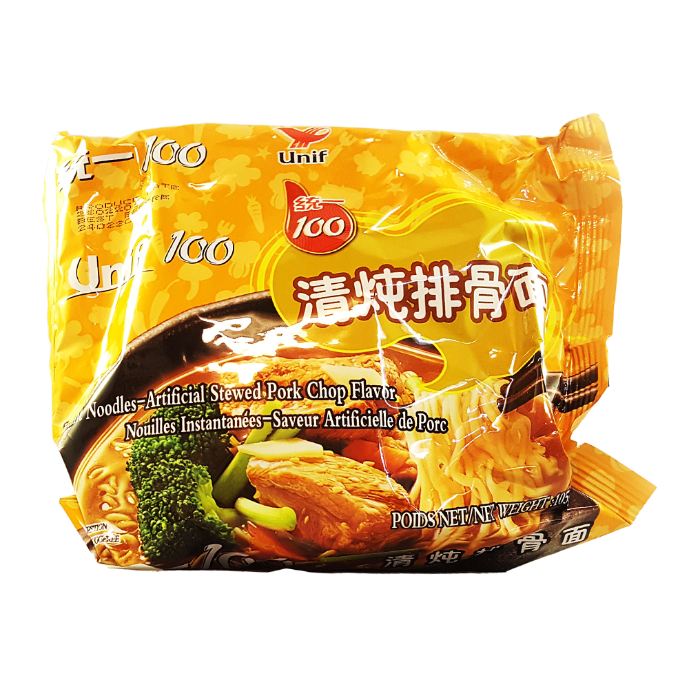 UNIF Noodles (Bag) Stewed Pork Chop 105g - Longdan Official
