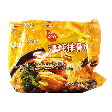 UNIF Noodles (Bag) Stewed Pork Chop 105g - Longdan Official