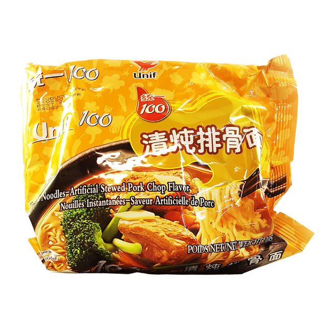 UNIF Noodles (Bag) Stewed Pork Chop 105g - Longdan Official