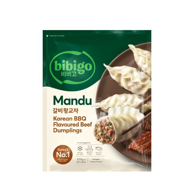 CJ BIBIGO Mandu Dumplings Korean BBQ 525g (Case 15)