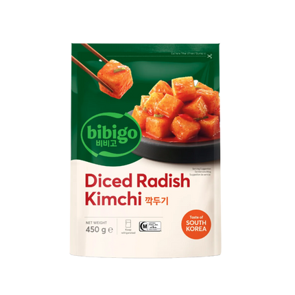 CJ BIBIGO Cubed Radish Kimchi 450g (Case 12)