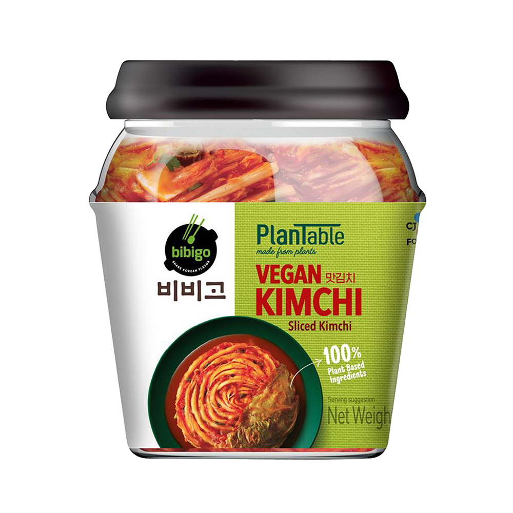 CJ BIBIGO Plantbased Sliced Cabbage Kimchi (Jar) 500g (Case 6)