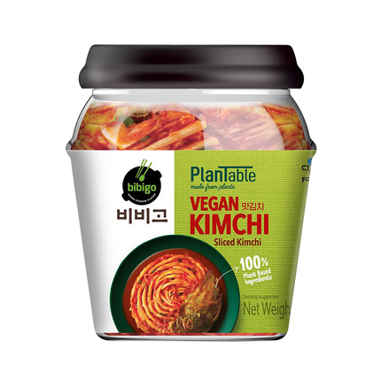 CJ BIBIGO Plantbased Sliced Cabbage Kimchi (Jar) 500g (Case 6)