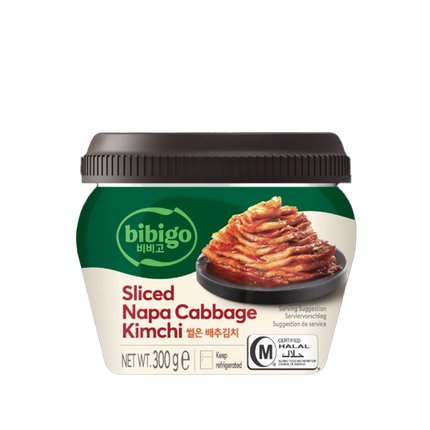 CJ BIBIGO Sliced Cabbage Kimchi (Jar) 300g (Case 12)