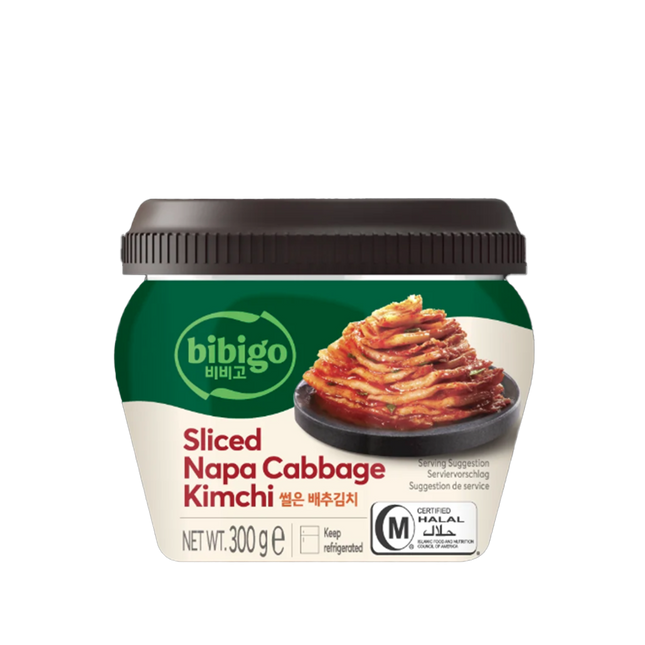 CJ BIBIGO Sliced Cabbage Kimchi (Jar) 300g (Case 12)