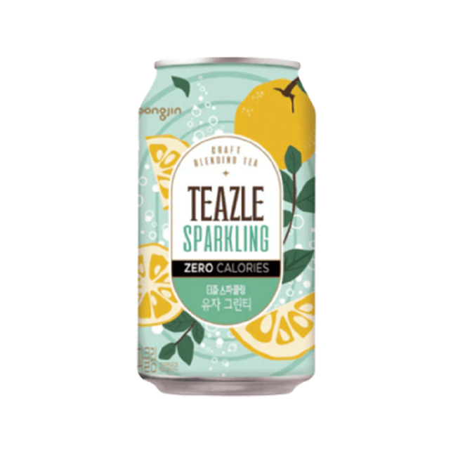 WOONG JIN Teazle Zero Sparkling Citron & Green Tea 340ml - Longdan Official