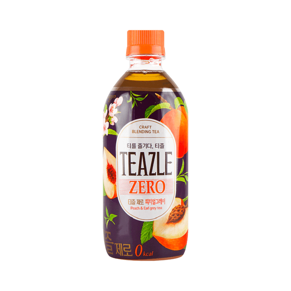 WOONG JIN Teazle Zero Peach&Earl Grey Tea 500ml - Longdan Official