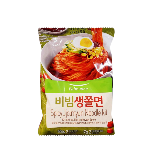 PULMUONE Jjolmyun Spicy Chewing Noodle Kit 460g (Chilled) (Case 15)