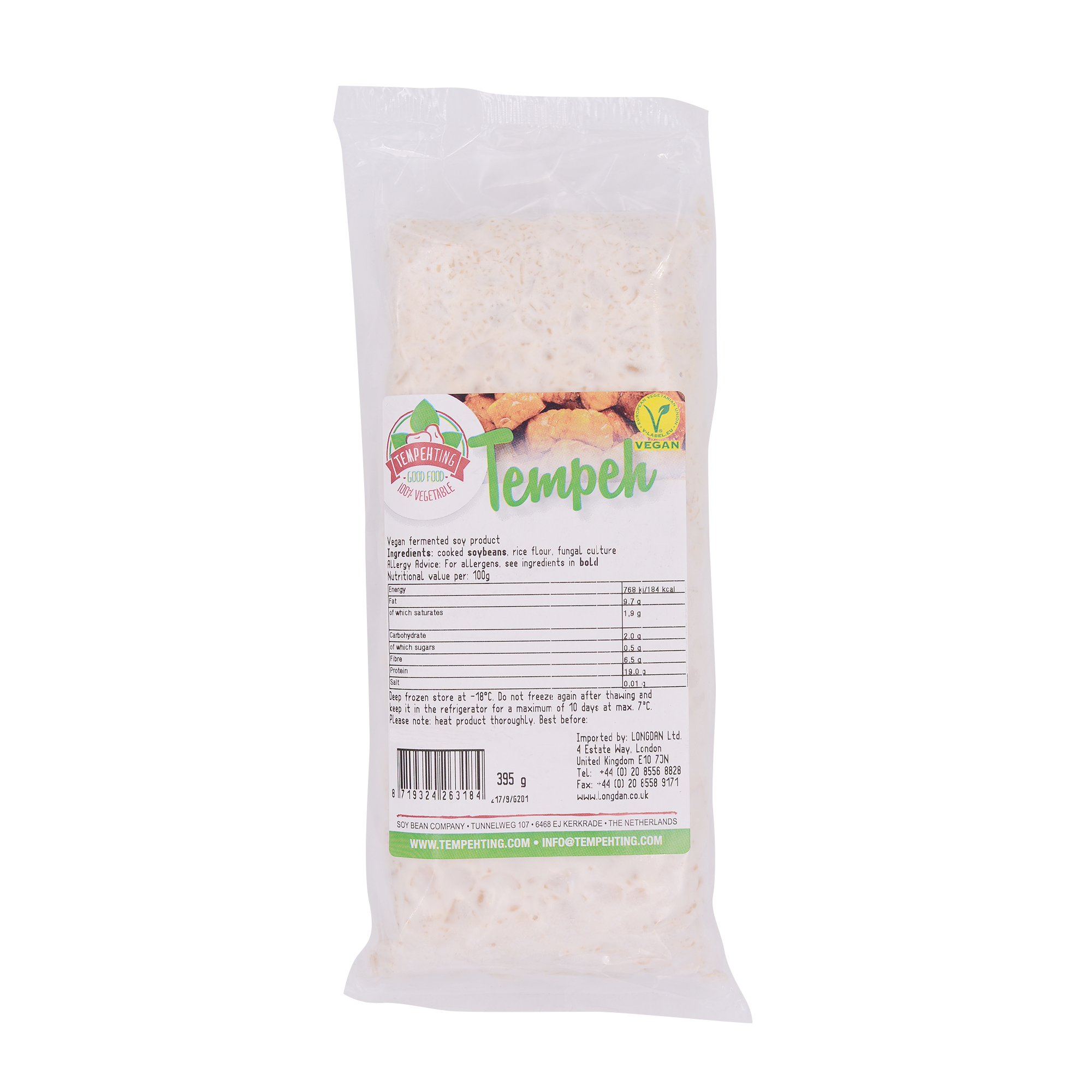 Tempeh Fermented Soybean 395g (Frozen) - Longdan Online Supermarket