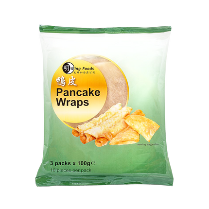 MING FOODS Pancake Wraps 3 x 10 pcs 300g (Frozen) (Case 30)