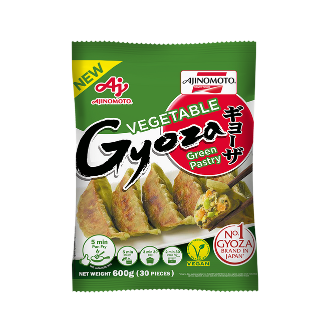 AJINOMOTO 5 Vegetable Gyoza With Spinach Pastry 600g (Case 10)