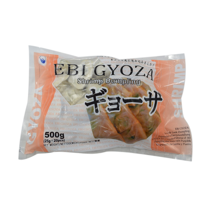 Tsukiji Shrimp & Leek Gyoza (Ebi Gyoza) 500G (Frozen) - Longdan Online Supermarket