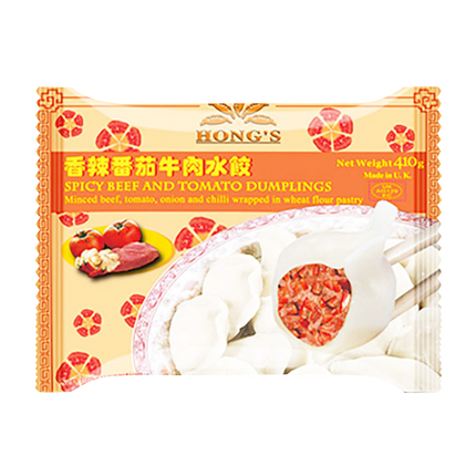 HONG'S Spicy Beef & Tomatoes Dumplings 410g (Frozen) - Longdan Official