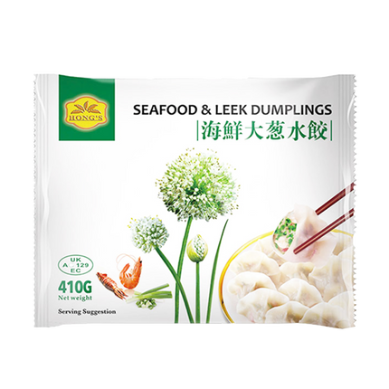 HONG'S Mixed Seafood & Leek Dumplings 410g (Frozen) - Longdan Official