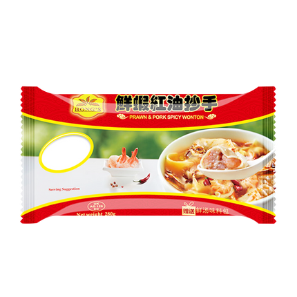 HONG'S Spicy Prawn & Pork Wonton 145g (Frozen) - Longdan Official