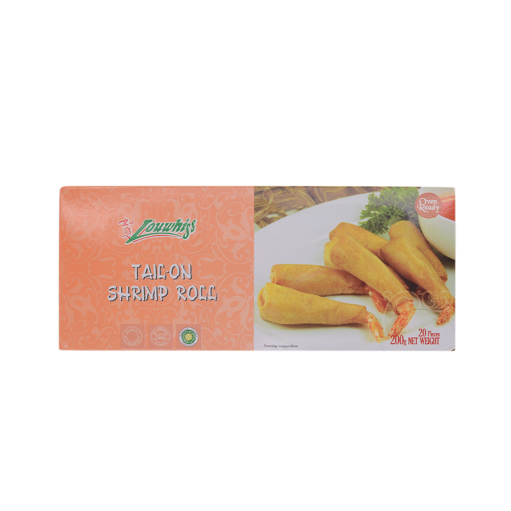 Louwhiss Tail On Shrimp Roll 200g (Frozen) - Longdan Online Supermarket