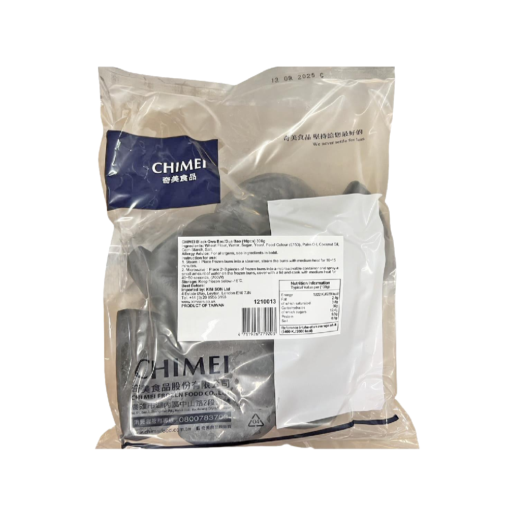 CHIMEI Black Gwa Bao/Gua Bao (10pcs) 300g (Case 18)