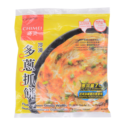 CHIMEI Fluffy Green Onion Waffle 600g (Frozen) - Longdan Online Supermarket