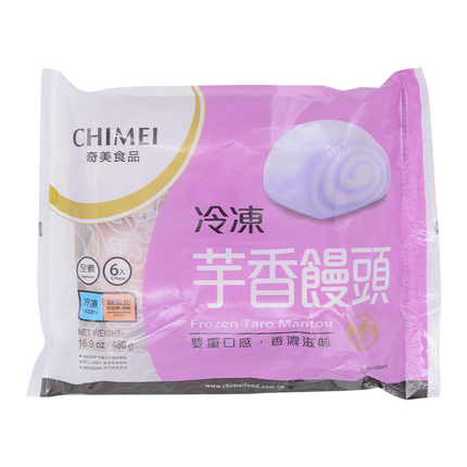 Chi Mei Frozen 2 Colour Mantou Bun 480g (Frozen) - Longdan Online Supermarket