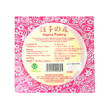 WINNER Frozen Gyoza Pastry 180g (Case 30)