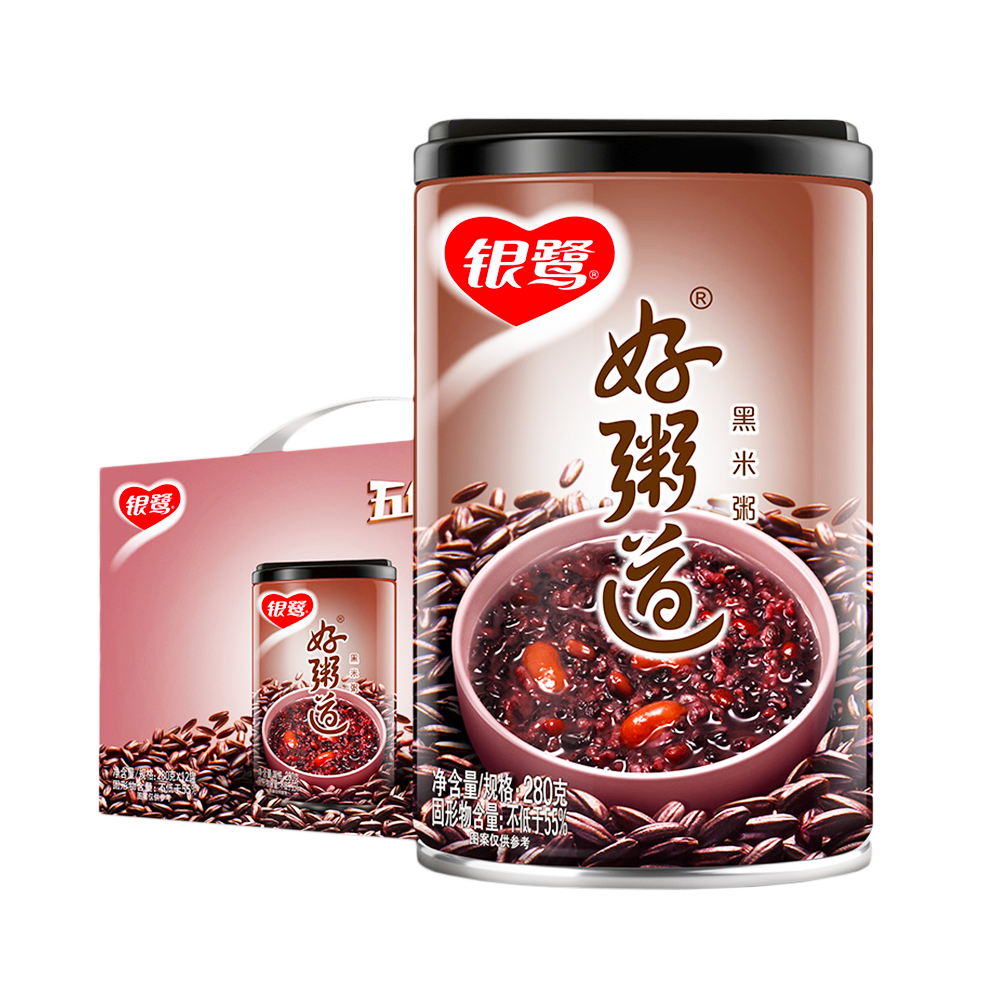 YINLU Instant Congee Black Rice 280g (Case 12)