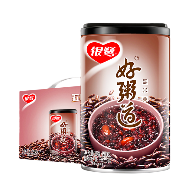 YINLU Instant Congee Black Rice 280g (Case 12)
