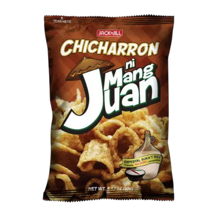 JACK 'N JILL Chicharron Ni Mang Juan Espesyal Suka't Sili 90g (Case 18)