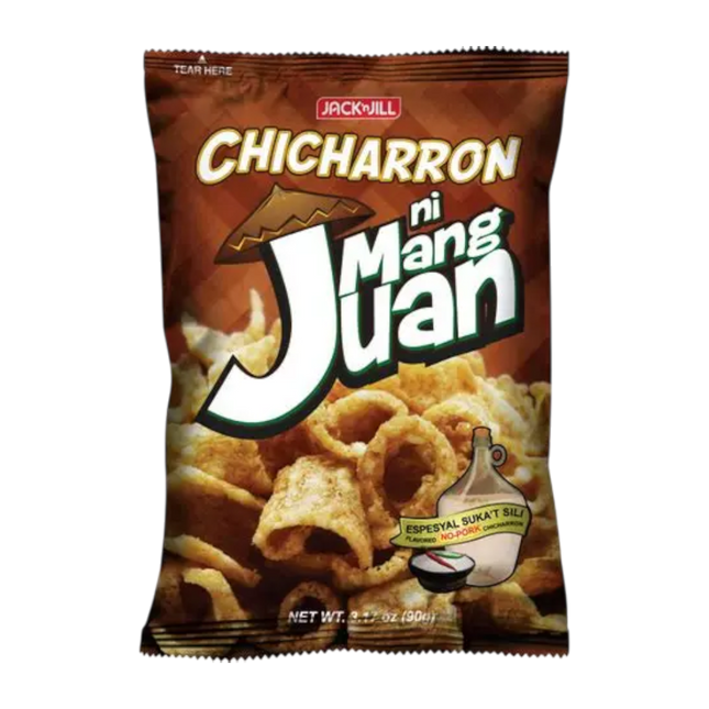 JACK 'N JILL Chicharron Ni Mang Juan Espesyal Suka't Sili 90g (Case 18)