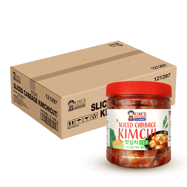 KIM'S KITCHEN PREMIUM Sliced Cabbage Kimchi 600g (Case 12)