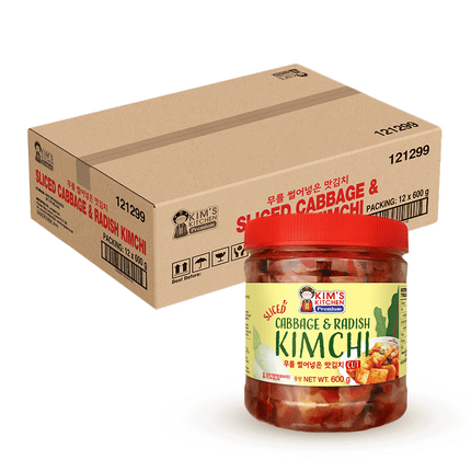 KIM'S KITCHEN PREMIUM Cabbage & Radish Kimchi 600g (Case 12)